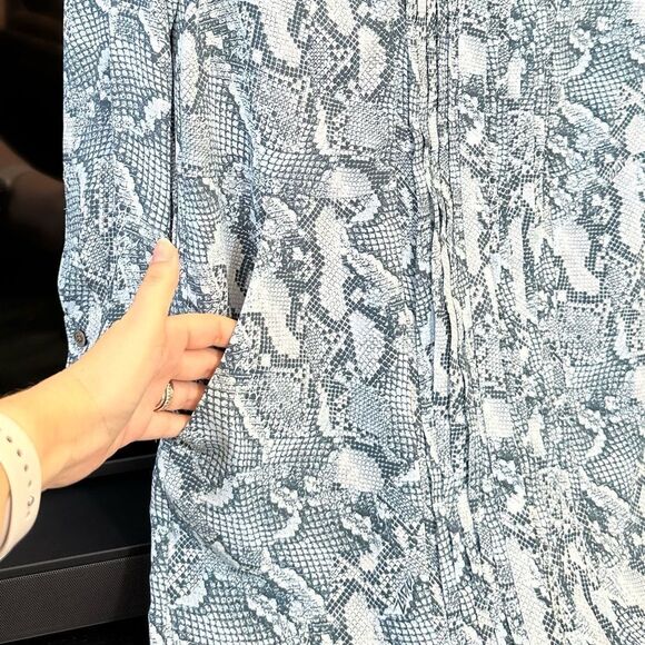 Zadig & Voltaire Rougi Silk Dress Blue - Picture 6 of 12